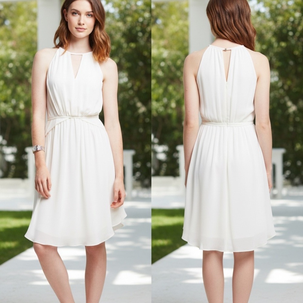Banana Republic Ivory Midi Dress